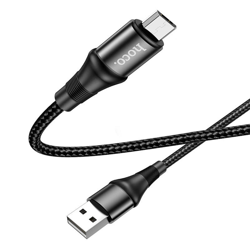 Cable USB a Micro USB  V8 1m Hoco X50 Negro De Alta Calidad